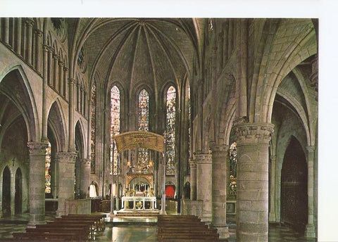 Postal 030191 : Roncesvalles (Navarra) interior de la iglesia