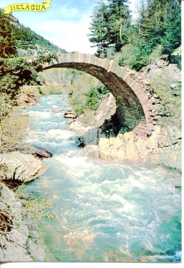 Postal 016676: NAVARRA ISABA - Rio Esca en la ruta del valle de Belagua