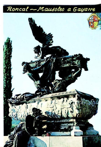 Postal 16331: Roncal - Mausoleo a Gayarre hecho por Benlliure- Navarra