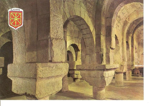 Postal 041966 : Monasterio de Leyre (Navarra). Cripta Carolingia Siglo IX