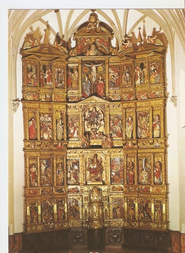 Postal 043252 : Valtierra (Navarra). Iglesia Parroquial. Retablo Mayor (S. XVI)