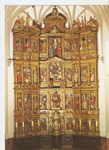 Postal 043252 : Valtierra (Navarra). Iglesia Parroquial. Retablo Mayor (S. XVI)