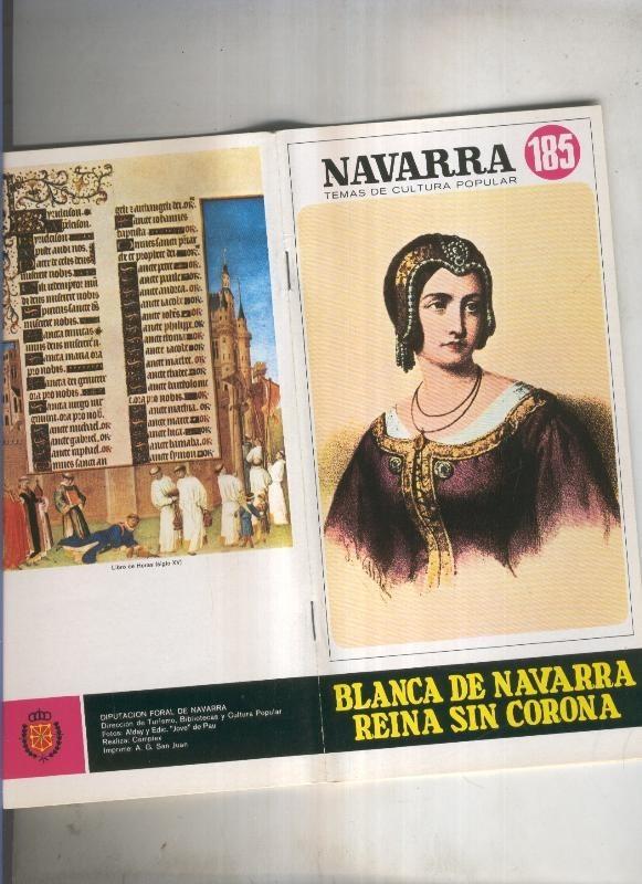 Navarra temas de cultura popular numero 185: Blanca de Navarra, reina sin corona