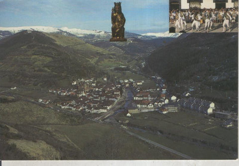 Postal 015903: Ochagavia en navarra con la virgen de Muskilda