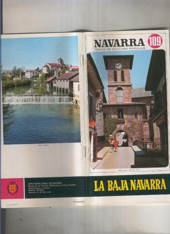 Navarra temas de cultura popular numero 109: La baja navarra