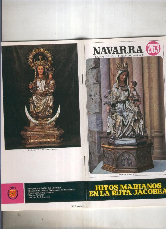 Navarra temas de cultura popular numero 263: Hitos marianos en la ruta jacobea