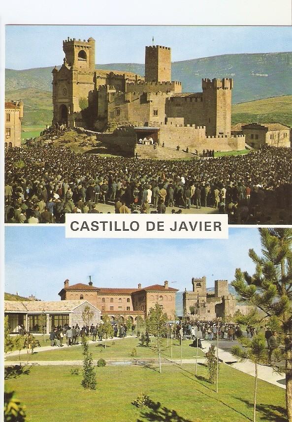 Postal 032156 : Javier (Navarra). Peregrinacion al castillo de Javier Misa de Campaña y Comunion (Javierada)