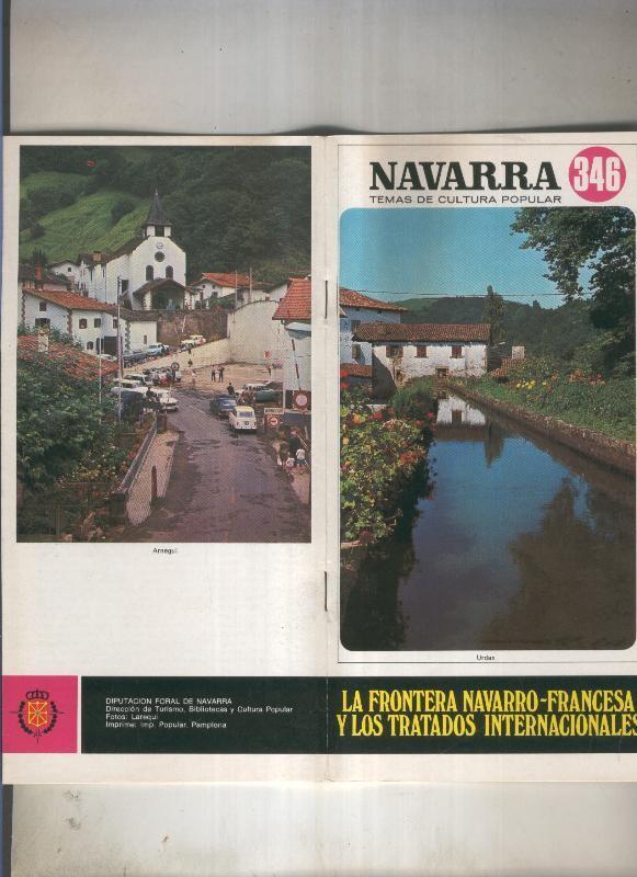 Navarra temas de cultura popular numero 346: La frontera navarro-francesa y