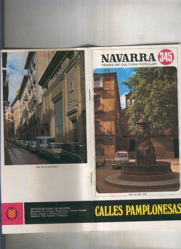 Navarra temas de cultura popular numero 345: Calles pamplonesas