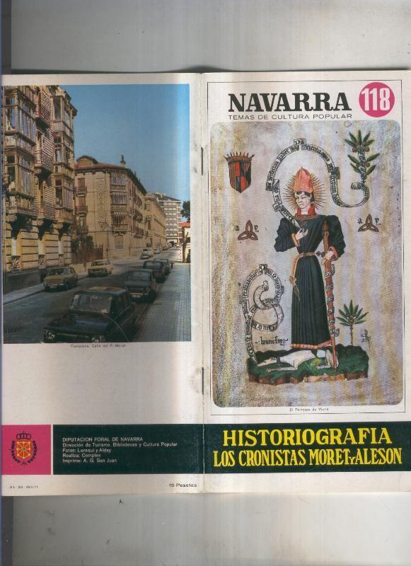 Navarra temas de cultura popular numero 118: Historiografia Los Cronistas Moret y Aleson