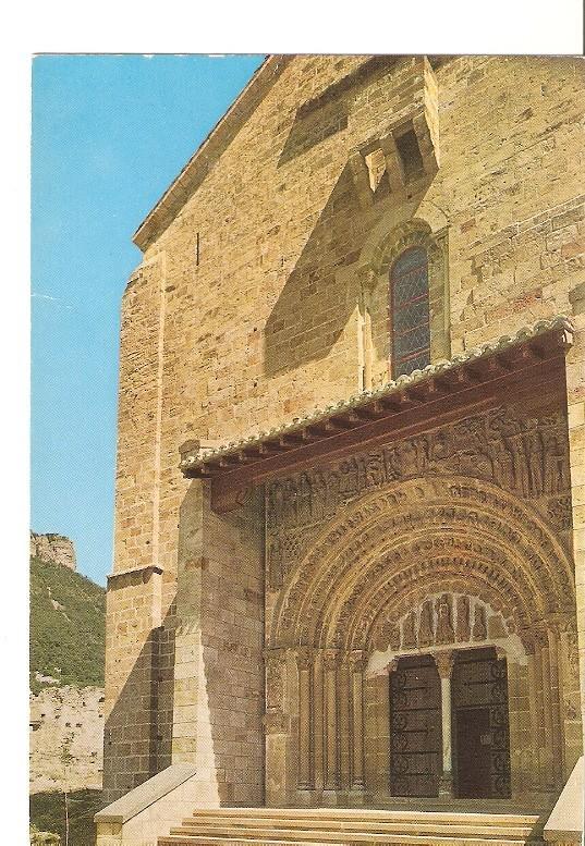 Postal 021057 : Puerta dela Iglesia de Leyre, Navarra - Yesa