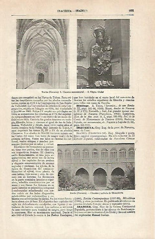 LAMINA ESPASA 20829: Monasterio de Irache Navarra