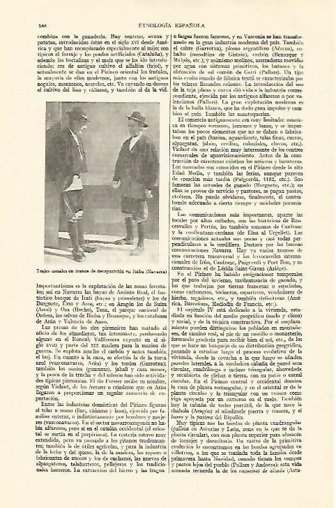 LAMINA ESPASA 21975: Trajes tipicos de Isaba Navarra
