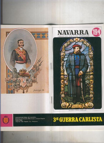 Navarra temas de cultura popular numero 194: Tercera guerra carlista