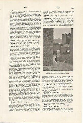 LAMINA SALVAT 80335: Fortaleza de Artajona (Navarra)