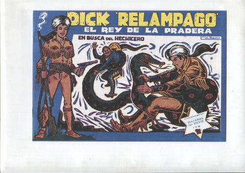 Facsimil: Dick Relampago de Iranzo numero 12; En busca del hechicero