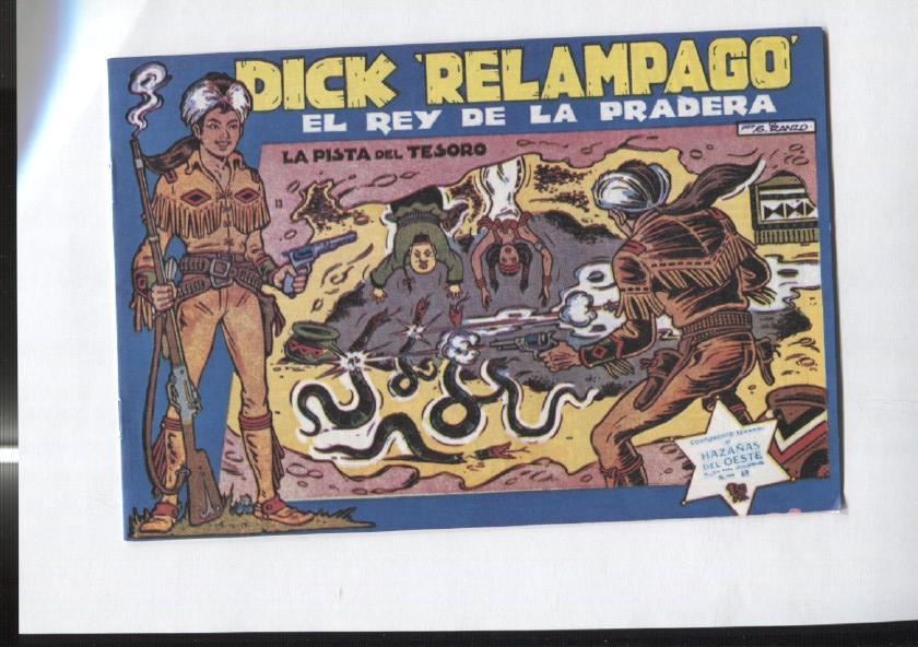 Facsimil: Dick Relampago de Iranzo numero 13: la pista del tesoro