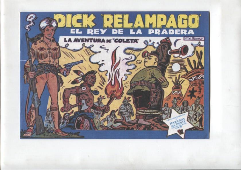 Facsimil: Dick Relampago de Iranzo numero 16: la aventura de Coleta