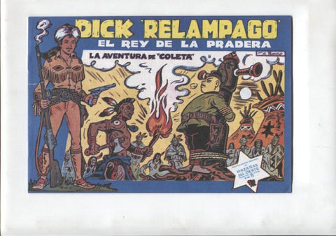 Facsimil: Dick Relampago de Iranzo numero 16: la aventura de Coleta