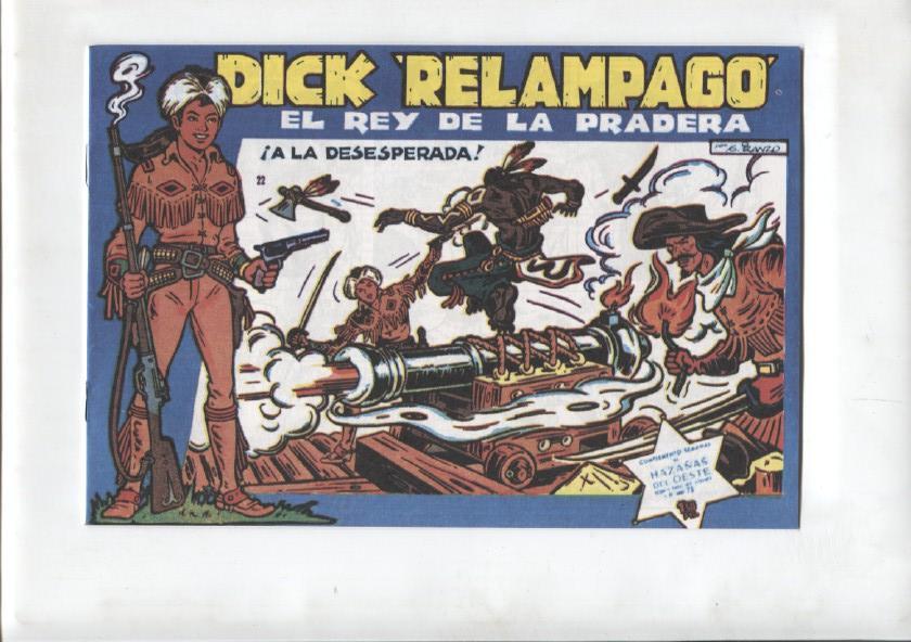 Facsimil: Dick Relampago de Iranzo numero 22: A la desesperada
