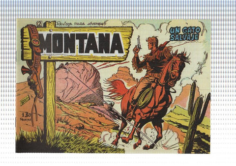 Facsimil: Montana de Manuel Lopez Blanco numero 02: Un gato salvaje