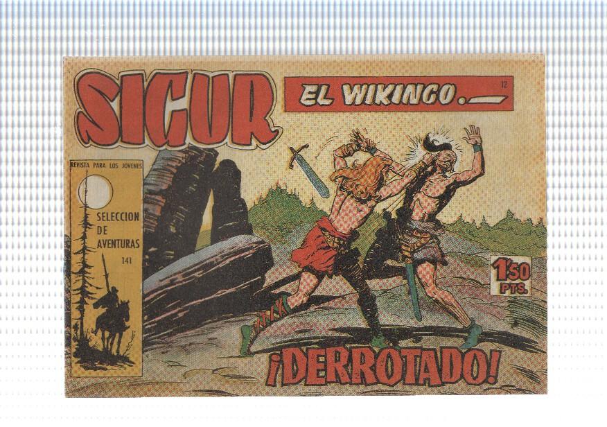 Facsimil: Sigur el Vikingo de Jose Ortiz numero 12: Derrotado