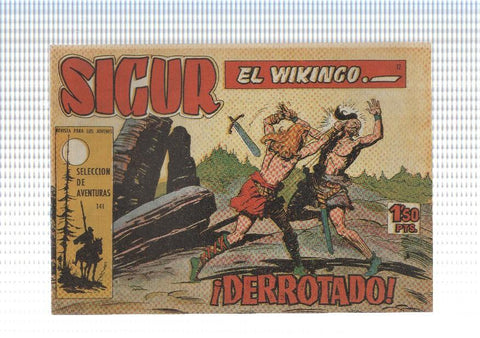 Facsimil: Sigur el Vikingo de Jose Ortiz numero 12: Derrotado