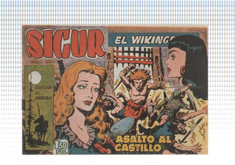 Facsimil: Sigur el Vikingo de Jose Ortiz numero 14: Asalto al castillo