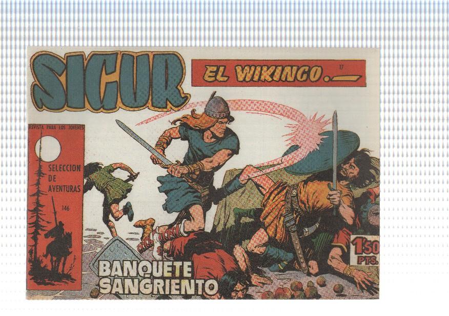 Facsimil: Sigur el Vikingo de Jose Ortiz numero 17: Banquete sangriento
