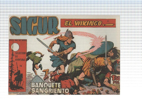 Facsimil: Sigur el Vikingo de Jose Ortiz numero 17: Banquete sangriento