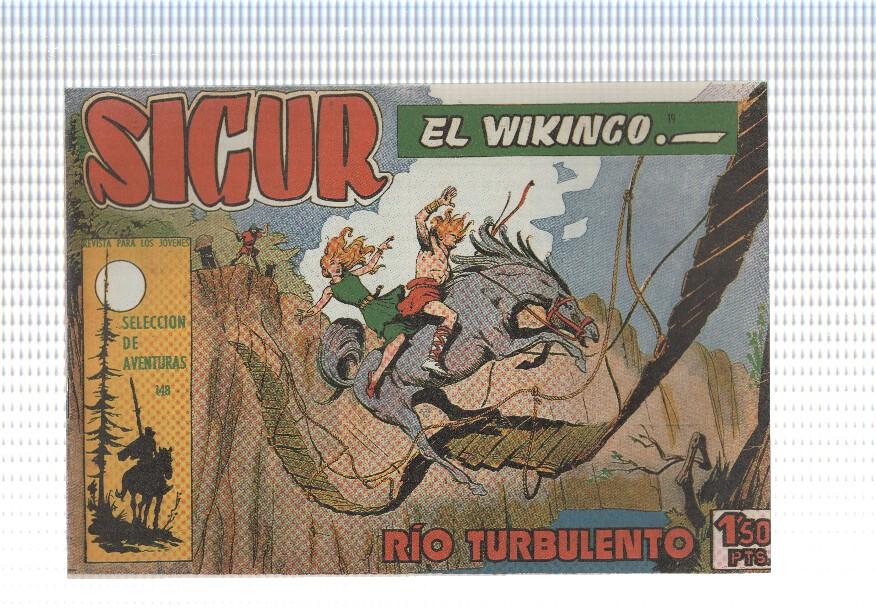 Facsimil: Sigur el Vikingo de Jose Ortiz numero 19: Rio turbulento