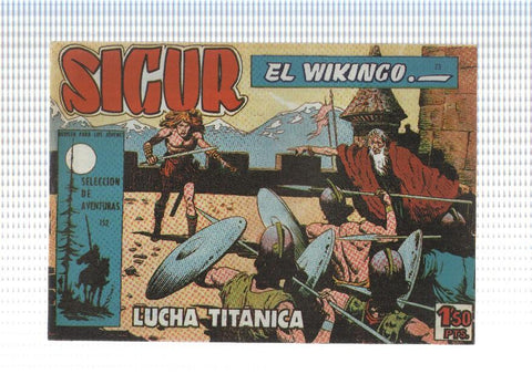 Facsimil: Sigur el Vikingo de Jose Ortiz numero 23: Lucha titanica