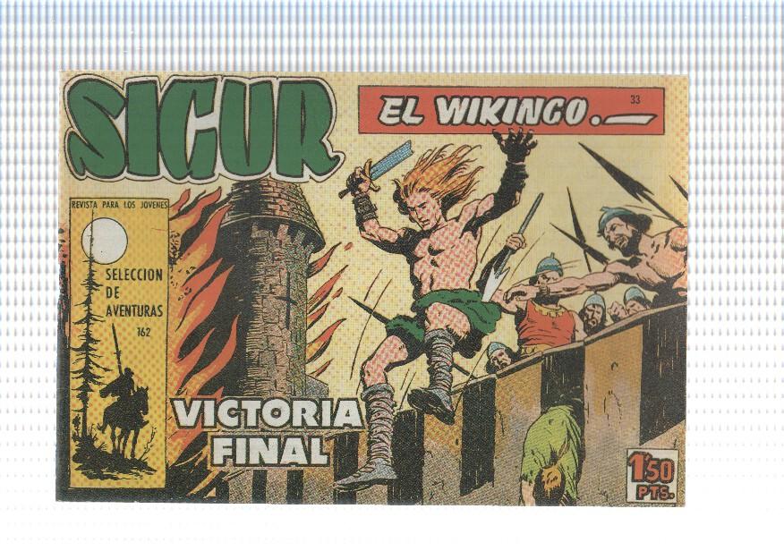 Facsimil: Sigur el Vikingo de Jose Ortiz numero 33: Victoria final