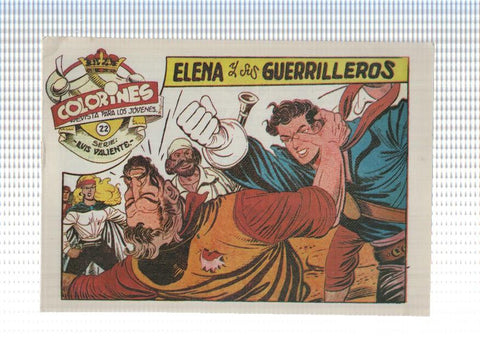 Facsimil: Luis Valiente de Matias Alonso numero 22: Elena y sus guerrilleros