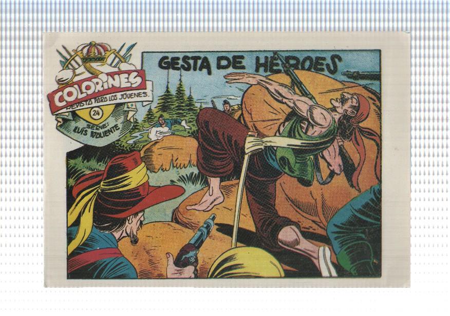 Facsimil: Luis Valiente de Matias Alonso numero 24: Gesta de heroes