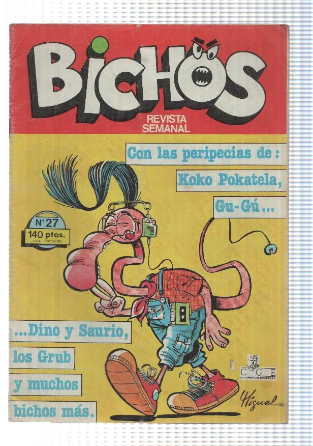 revista, comic juvenil: Bichos num 27, año II - 1987