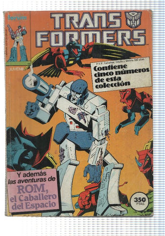 Comic retapado: Transformers (num 22 al 26). Ademas las aventuras de Rom, el Caballero del Espacio 