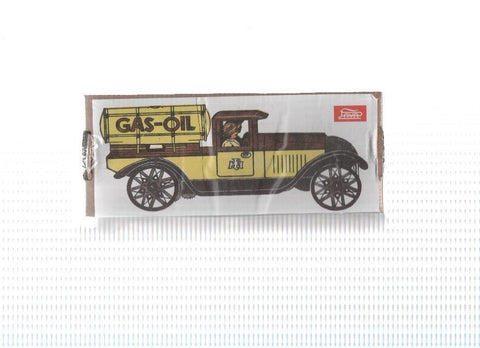 Figura: JUGUETE JAYA (Con precinto editorial): CAMION GAS-OIL, amarillo marron (Replica Paya 1905)