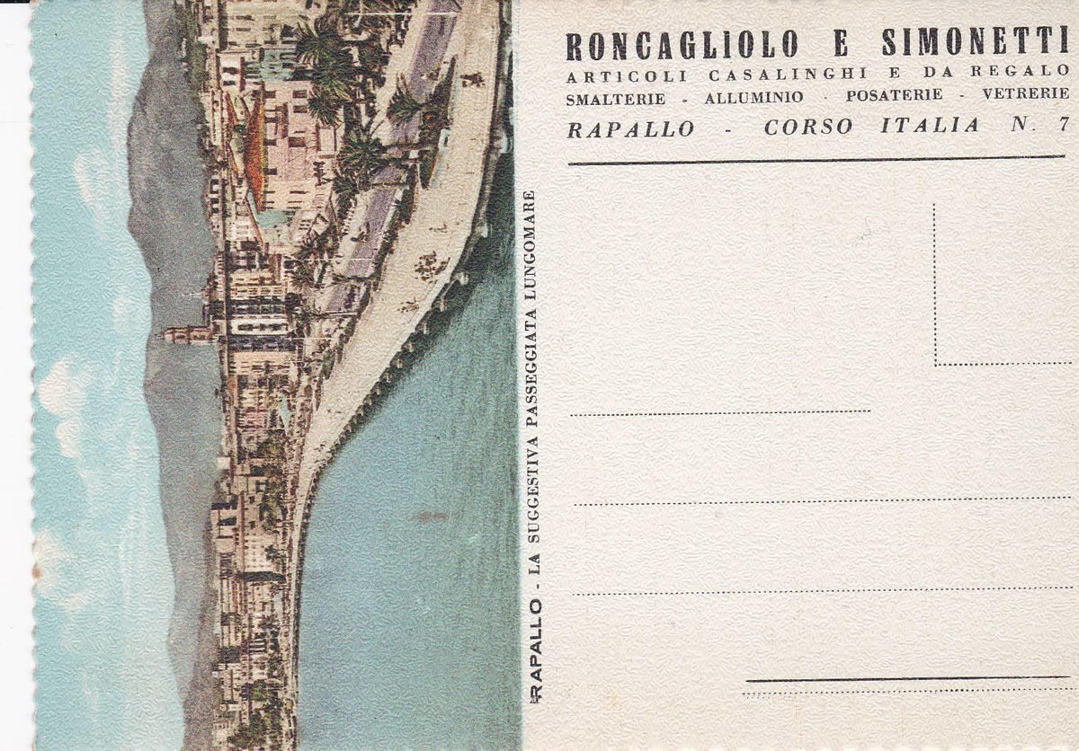 POSTAL B8617: NEGOCIO: RONCAGLIOLO E SIMONETTI