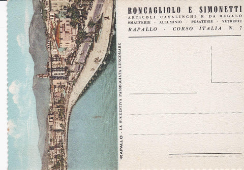 POSTAL B8617: NEGOCIO: RONCAGLIOLO E SIMONETTI