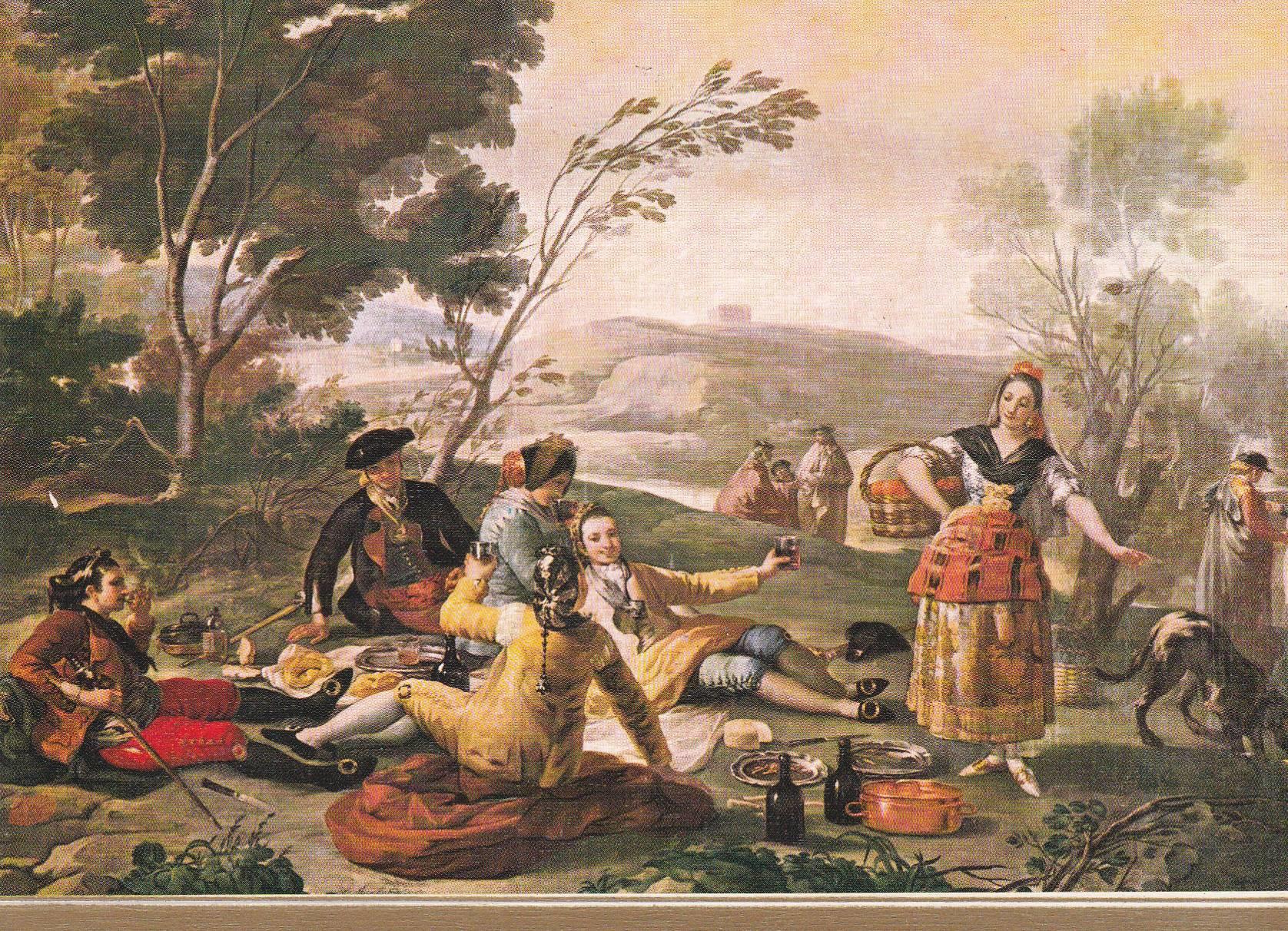 POSTAL B8641: GOYA: LA MERIENDA A ORILLAS DEL MANZANARES