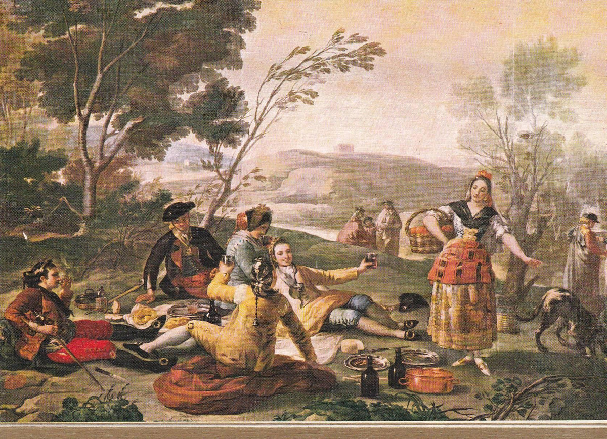 POSTAL B8641: GOYA: LA MERIENDA A ORILLAS DEL MANZANARES
