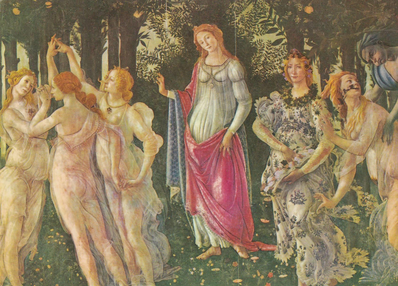 POSTAL B8643: BOTICELLI: LA PRIMAVERA