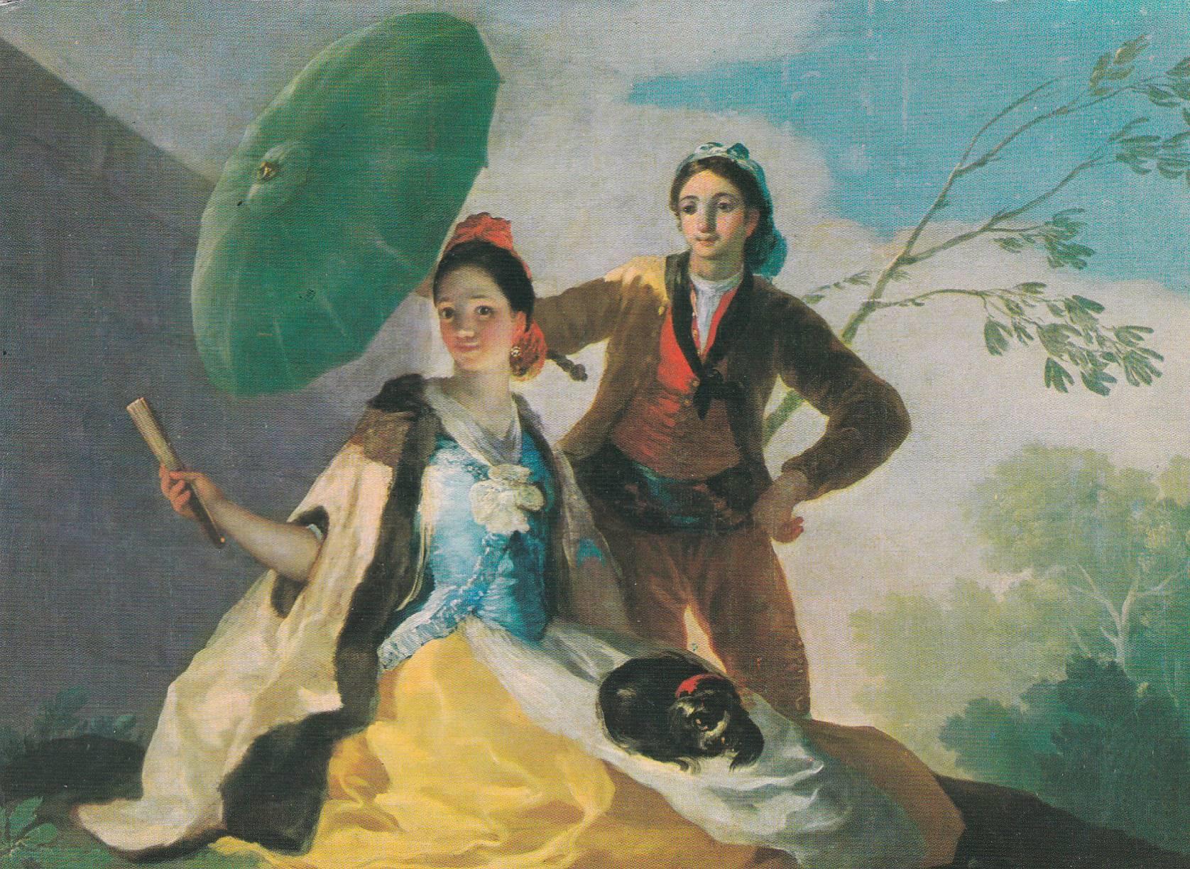 POSTAL B8647: GOYA: EL QUITASOL