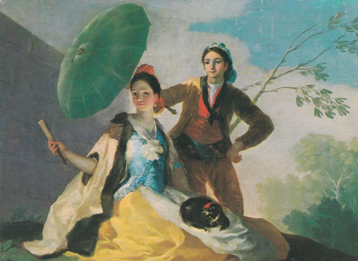 POSTAL B8647: GOYA: EL QUITASOL