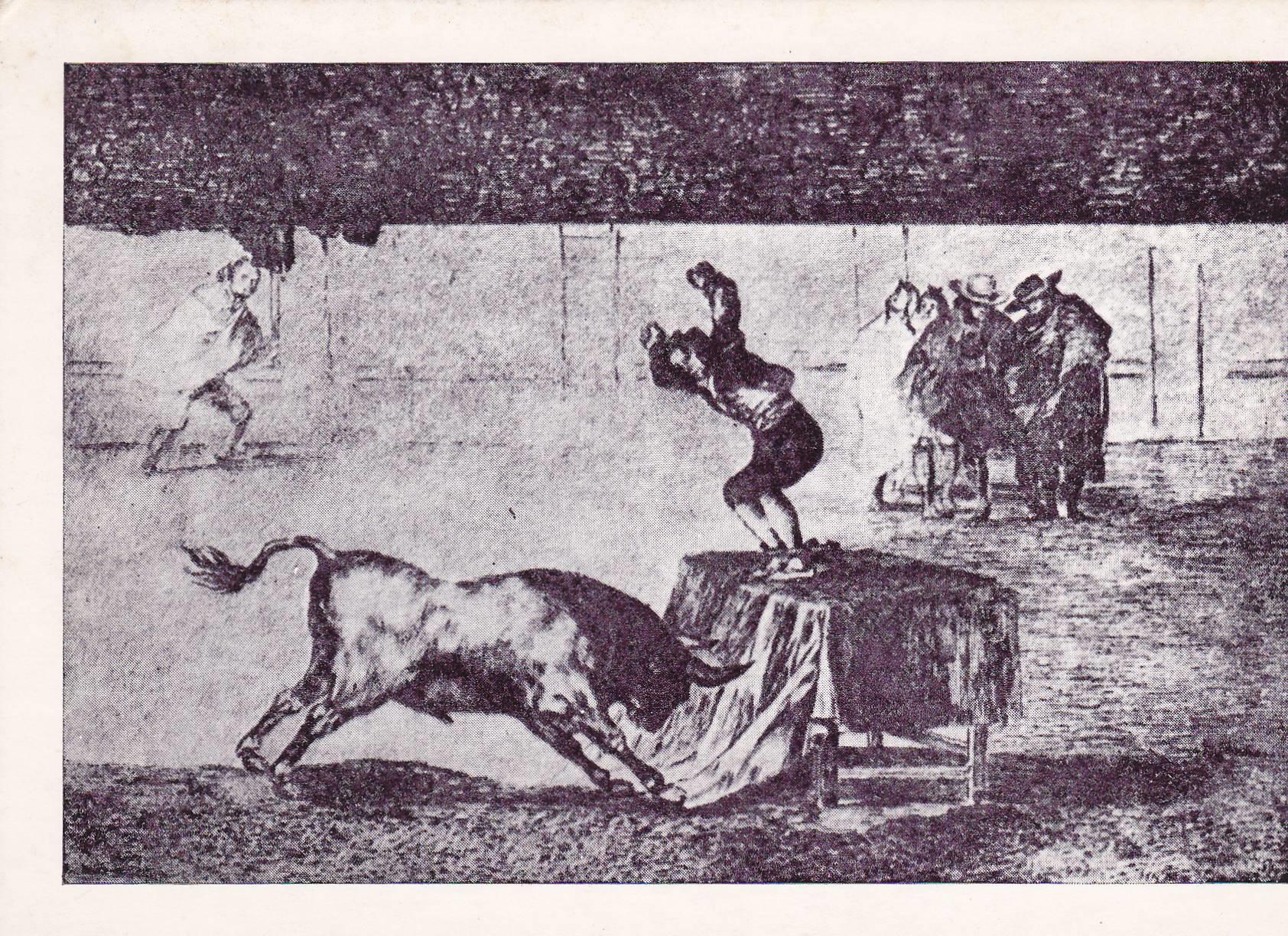 POSTAL B8653: GOYA: LA TAUROMAQUIA