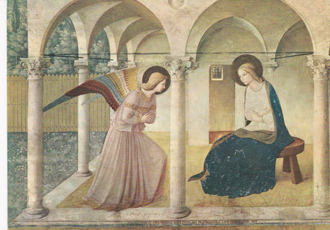 POSTAL B8664: FRA ANGELICO: LA ANUNCIACION