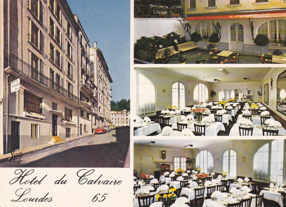 POSTAL B8684: LOURDES: HOTEL DU CALVAIRE