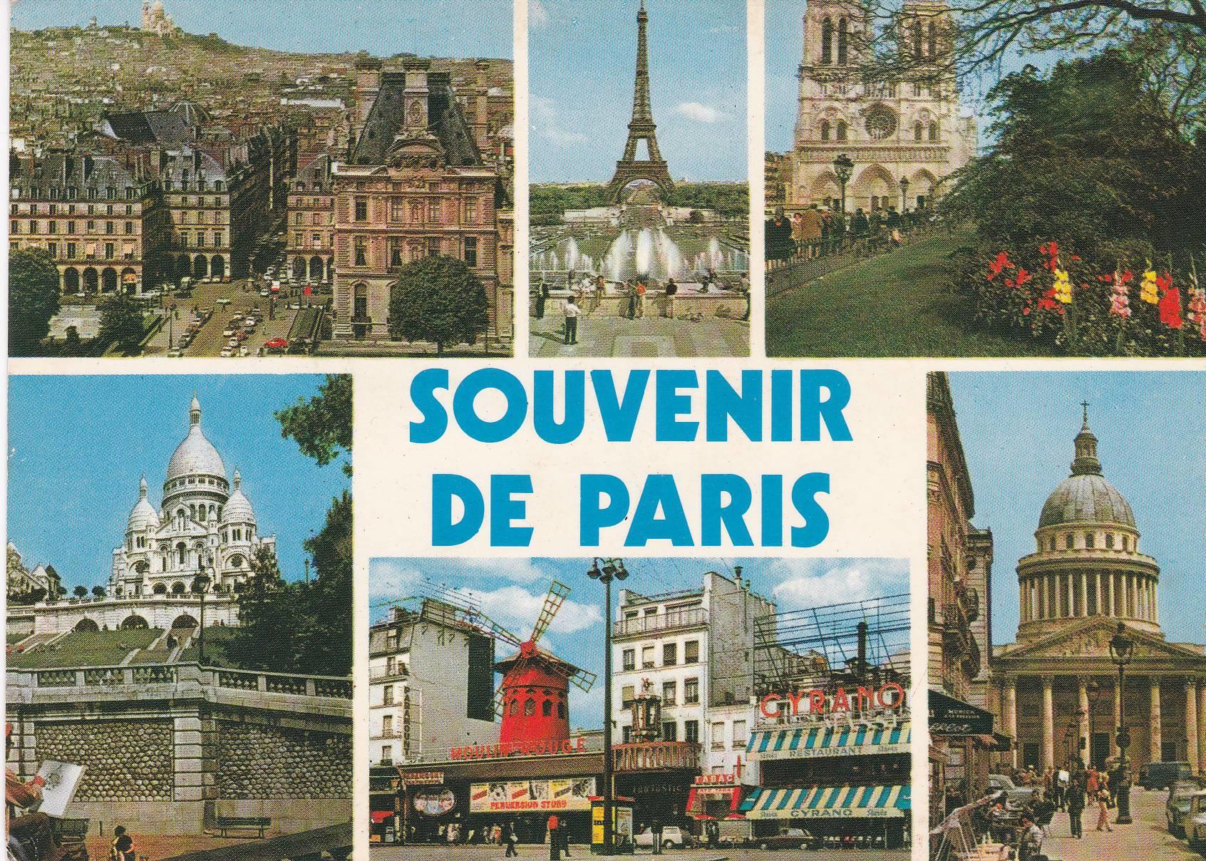 POSTAL B8685: PARIS: DIVERSOS ASPECTOS