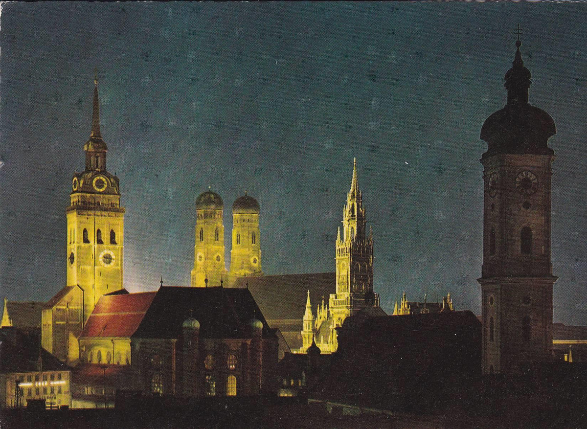 POSTAL B8716: MUNIC: TURME DER STADT